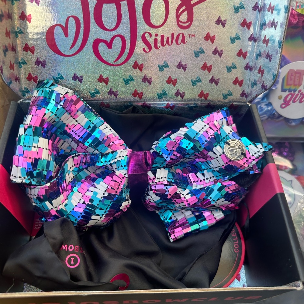 JoJo Siwa Multicolor Sequin Hair Bow
